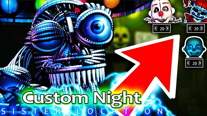 fnaf custom night animatronics changing