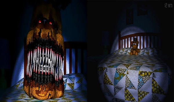 Five Nights at Freddy’s 4 Scary room with robotic creatures